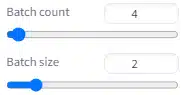 batch count and batch size settings